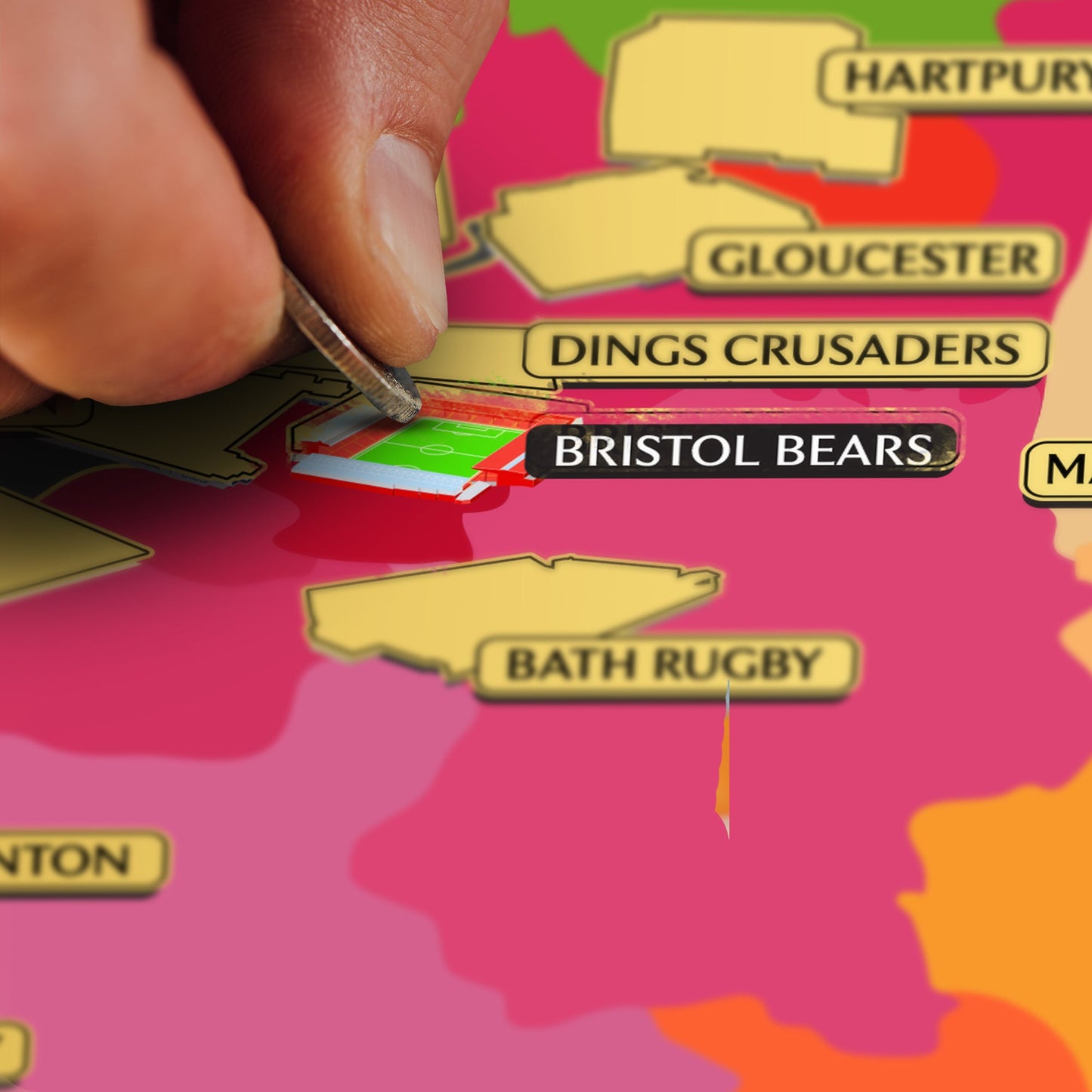 English Rugby Union Map