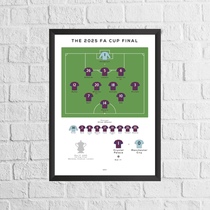 Crystal Palace vs City 2025 FA Cup Final Match Print