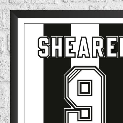 Alan Shearer Newcastle United Legend Stats Print