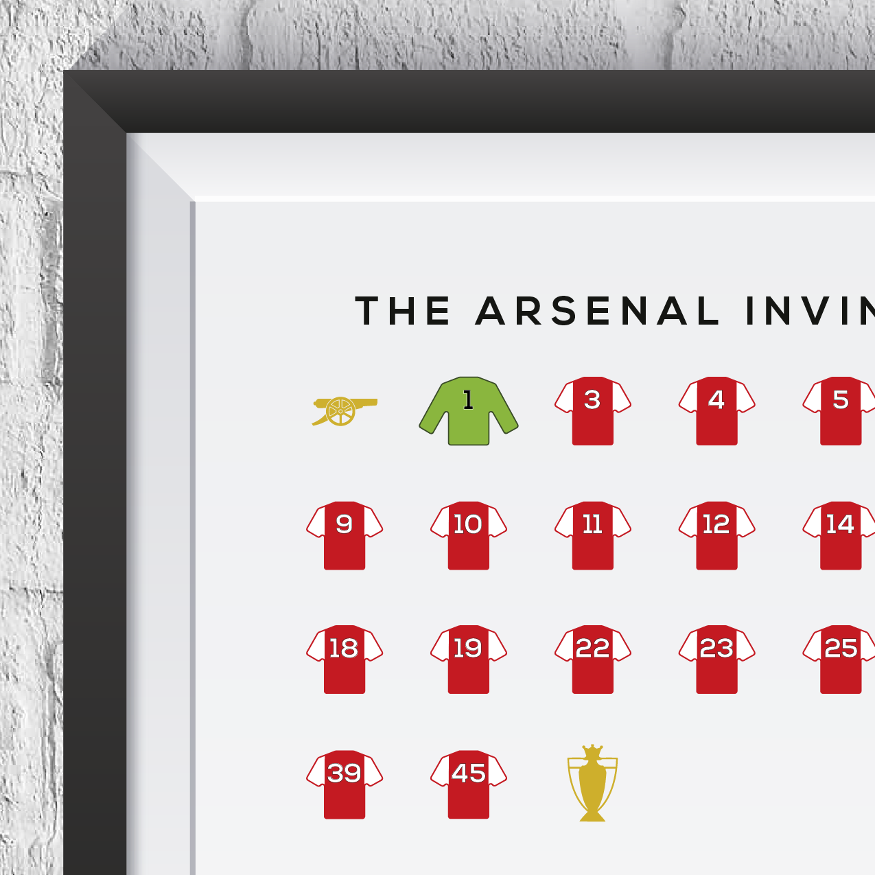 Arsenal Invincibles 2003/04 Season Squad Print - Man of The Match Football