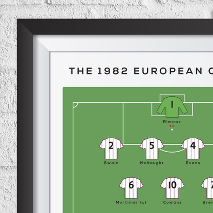 Aston Villa vs Bayern Munich 1982 European Cup Final Print - Man of The Match Football