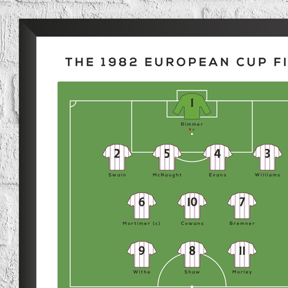 Aston Villa vs Munich 1982 European Cup Final Match Print