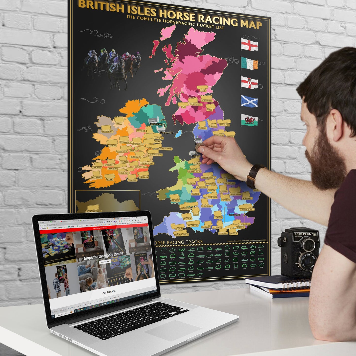 British Isles Horse Racing Map