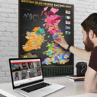 British Isles Horse Racing Map
