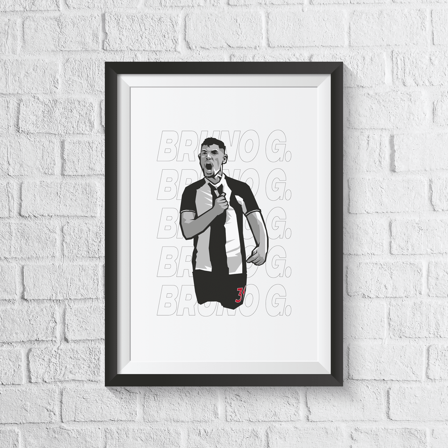 Bruno Guimaraes Newcastle United Print