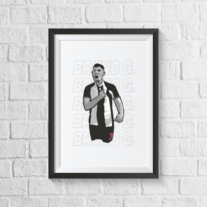 Bruno Guimaraes Newcastle United Print