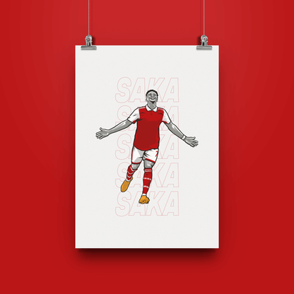 Bukayo Saka Print