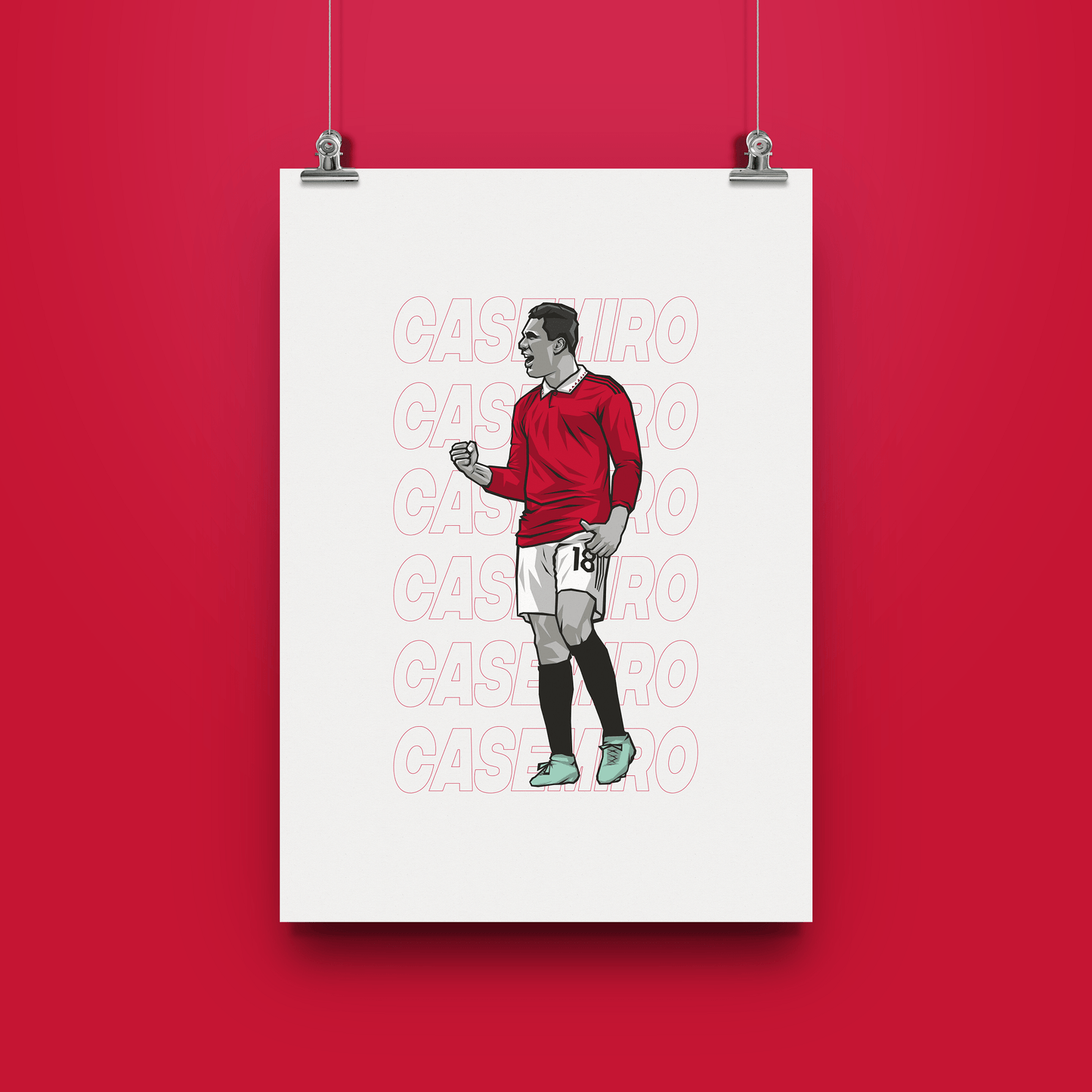 Casemiro Manchester United Print