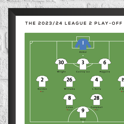 Crawley Town vs Crewe Alexandra 2024 EFL League Two Play-Off Final Print