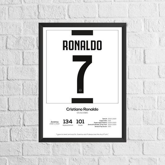 Cristiano Ronaldo Legend Stats Print