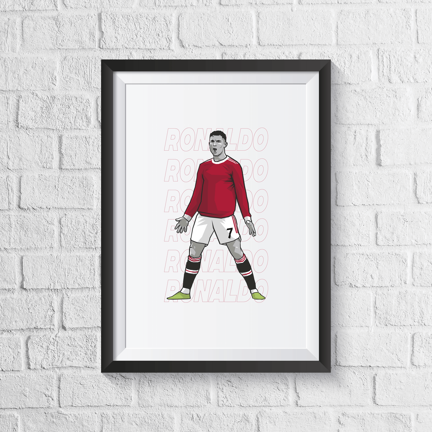 Cristiano Ronaldo Manchester United Print