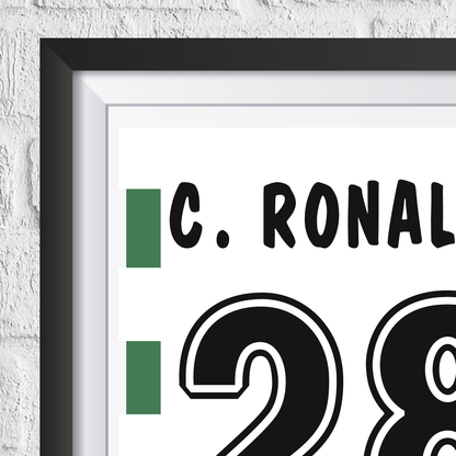 Cristiano Ronaldo Sporting Lisbon Legend Stats Print