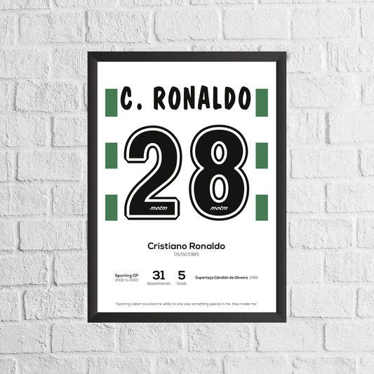 Cristiano Ronaldo Legend Stats Print