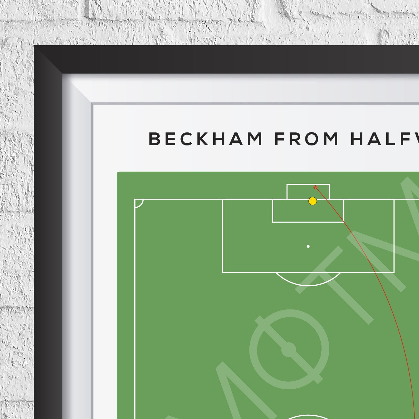 David Beckham Halfway Goal Print