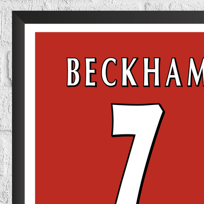 David Beckham Legend Stats Print