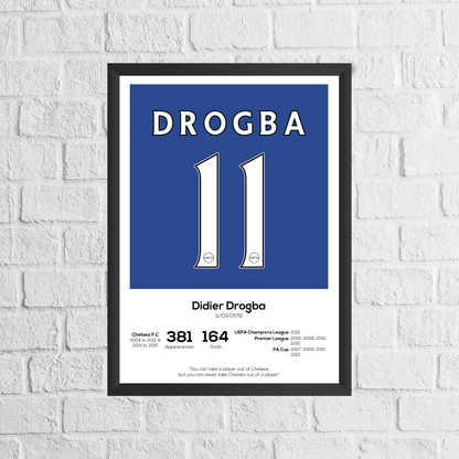Didier Drogba Legend Stats Print