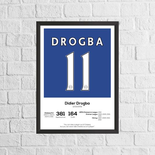 Didier Drogba Legend Stats Print