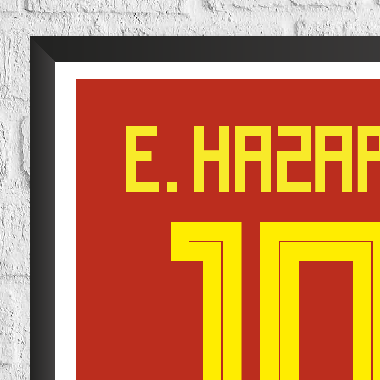 Eden Hazard Belgium Legend Stats Print