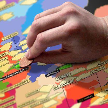 English Rugby Union Map