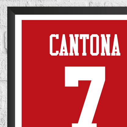 Eric Cantona Legend Stats Print