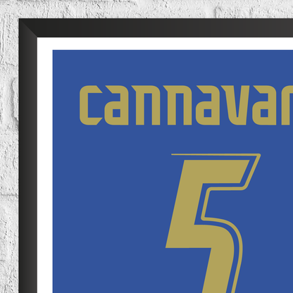 Fabio Cannavaro Italy Legend Stats Print