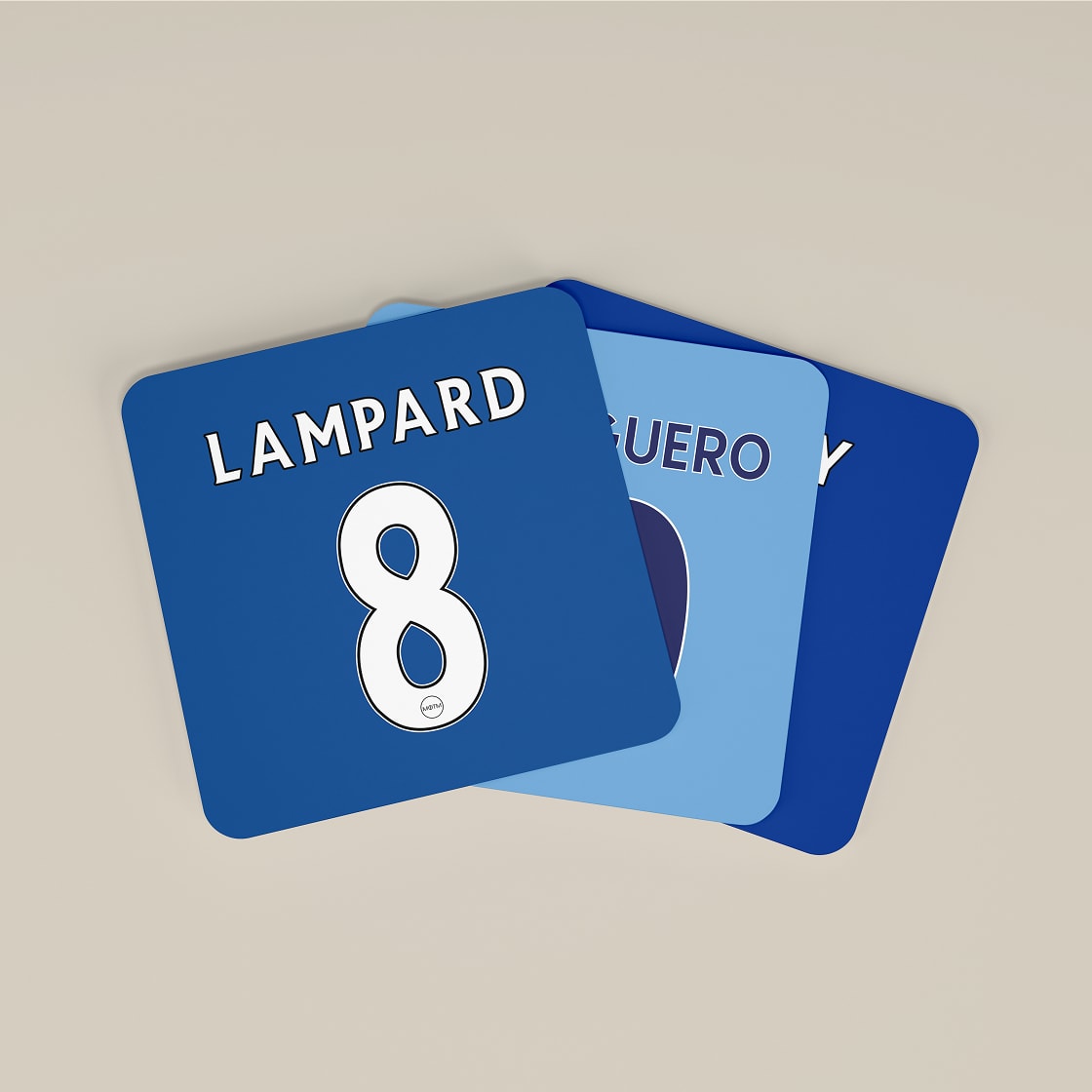 Premier League Legends Football Coasters - Set of 8 - Man of The Match Football