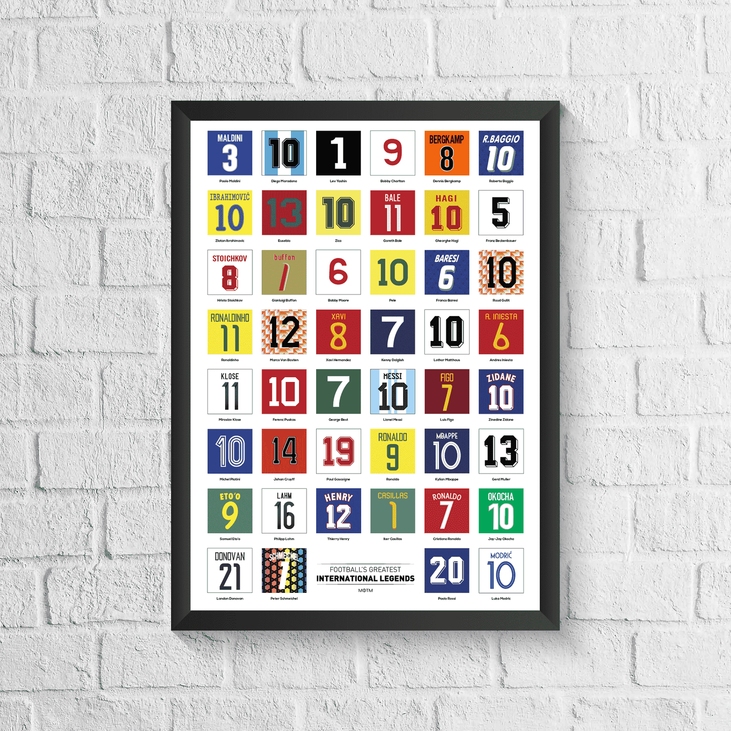 International Football Legends Poster