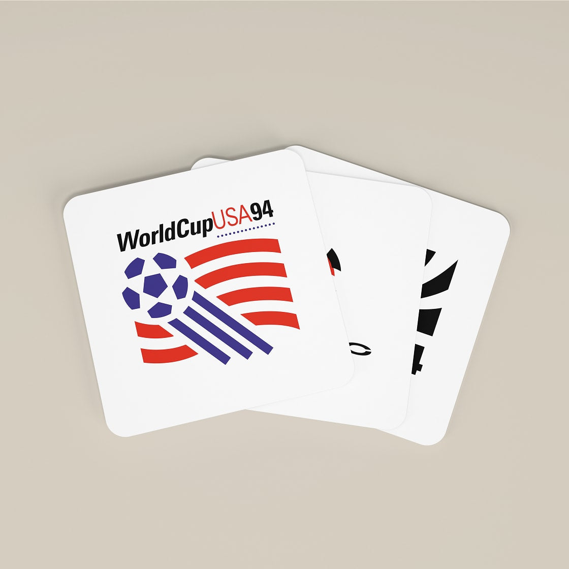 Retro Football World Cup Coasters - Set of 8 - Man of The Match Football