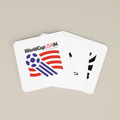 Retro Football World Cup Coasters - Set of 8 - Man of The Match Football