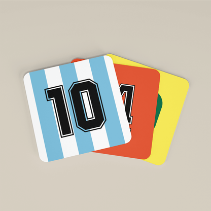 Retro Football World Cup Legends - Set of 4