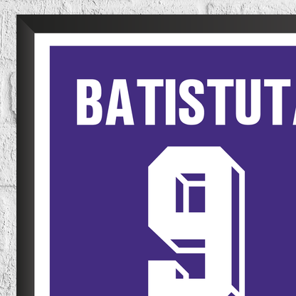 Gabriel Batistuta Legend Stats Print