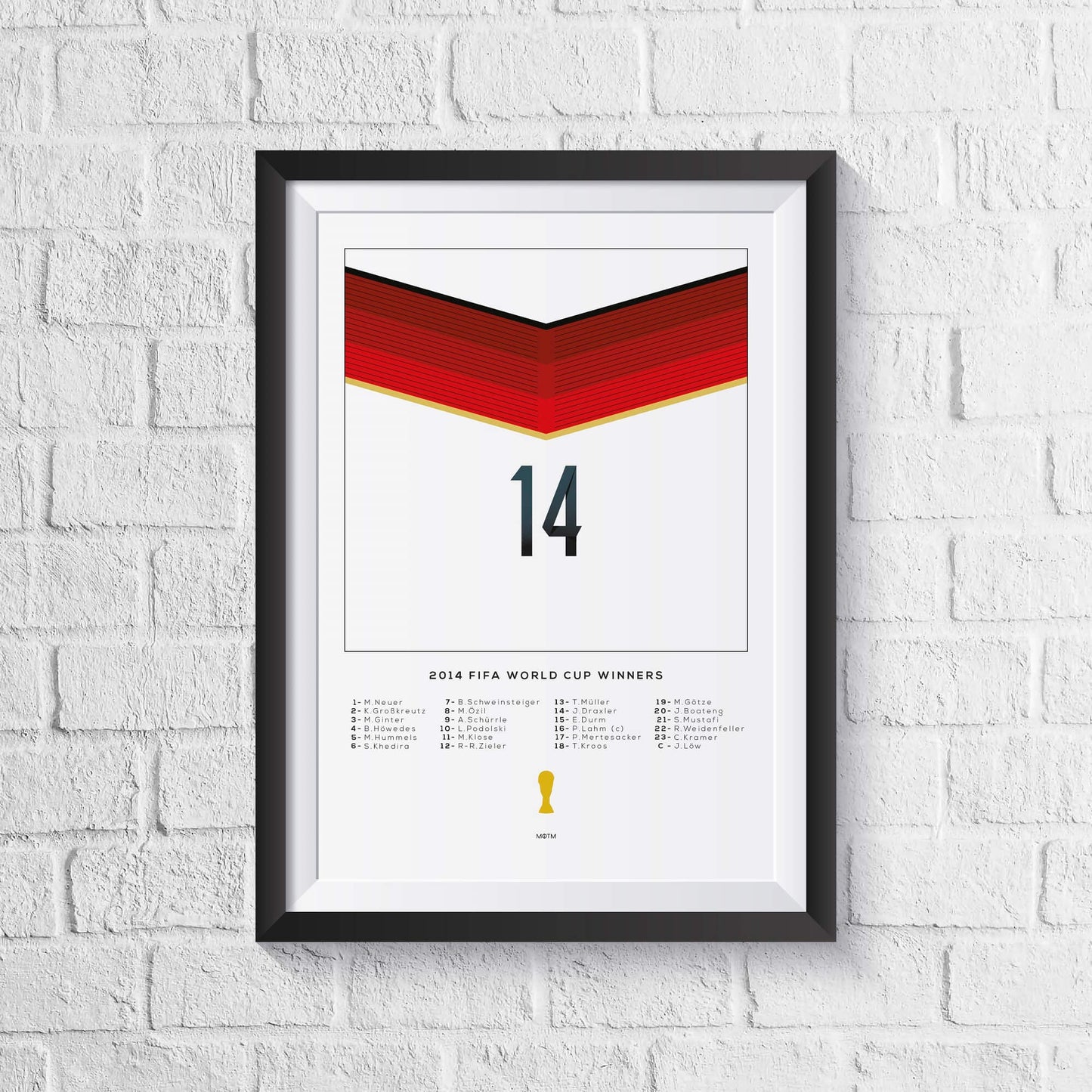 Germany 2014 World Cup Squad Print