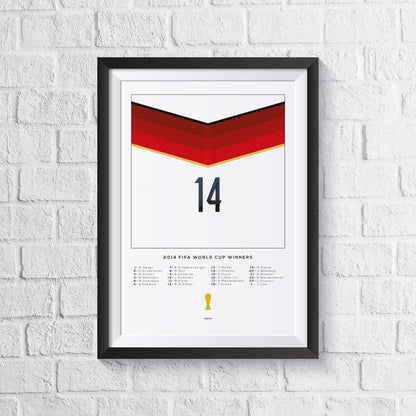 Germany 2014 World Cup Squad Print