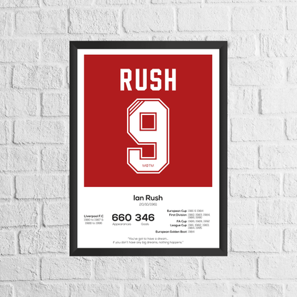 Ian Rush Legend Stats Print