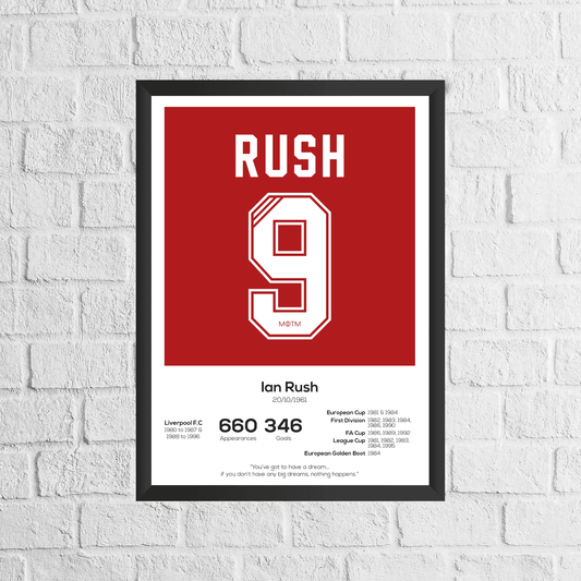 Ian Rush Legend Stats Print