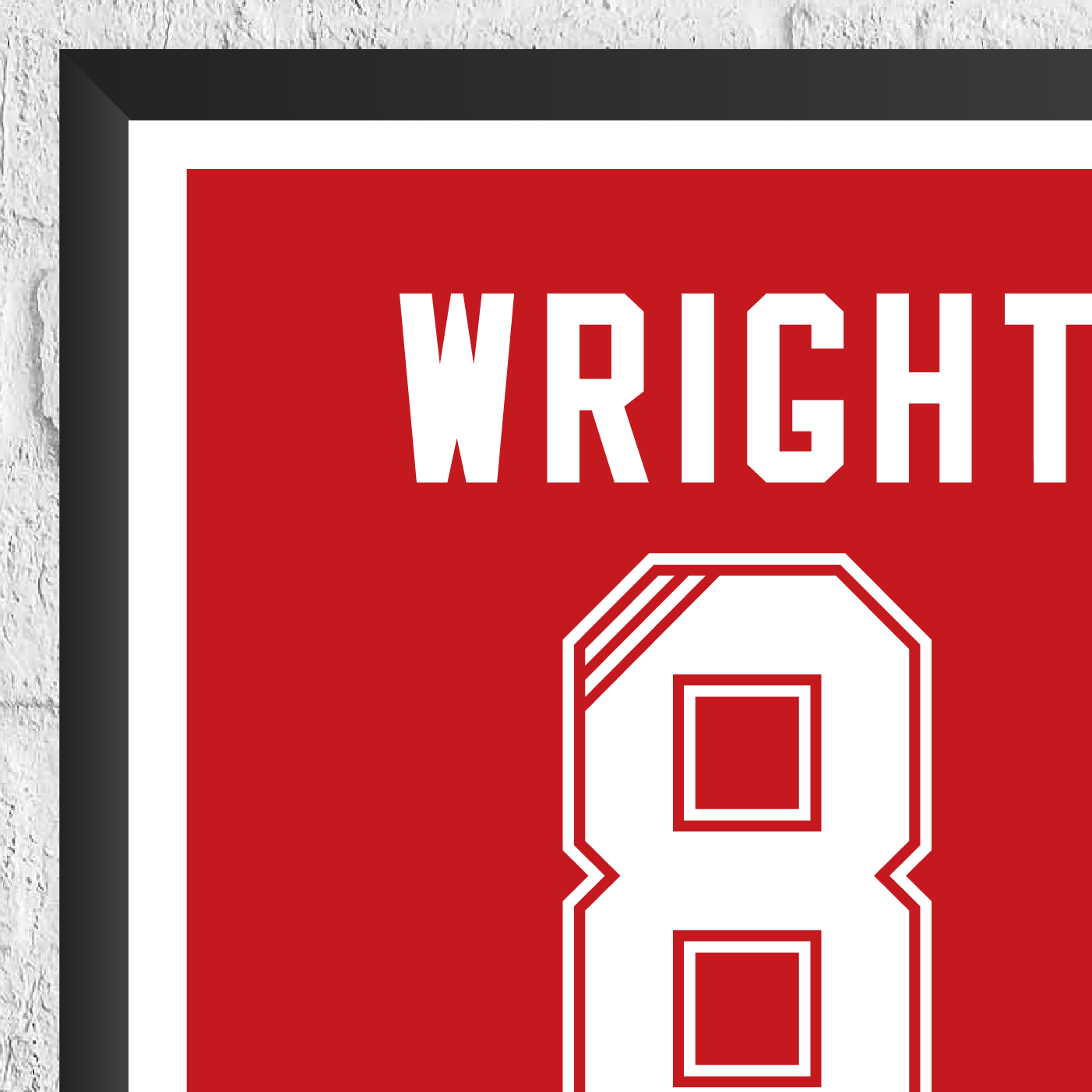 Ian Wright Legend Stats Print
