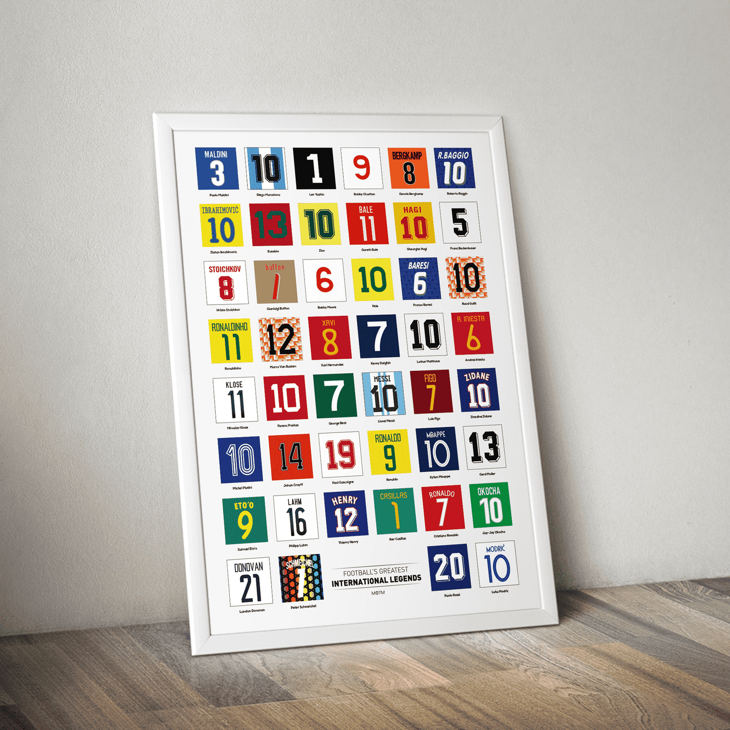 International Football Legends Poster