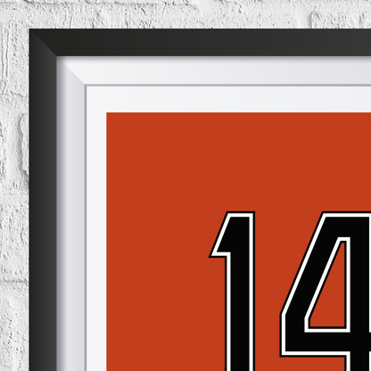 Johan Cruyff Netherlands Legend Stats Print