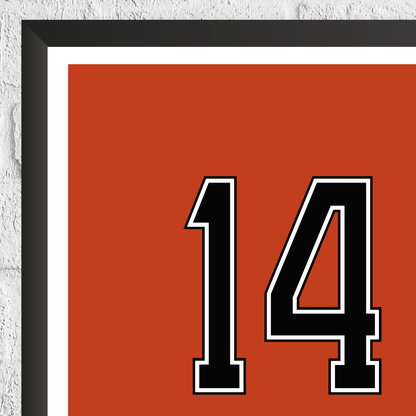 Johan Cruyff Netherlands Legend Stats Print