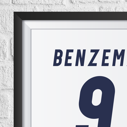 Karim Benzema Real Madrid Legend Stats Print