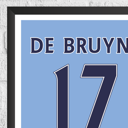 Kevin De Bruyne Legend Stats Print