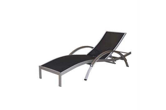 SAC Deluxe Brushed Nickel Sun Lounger