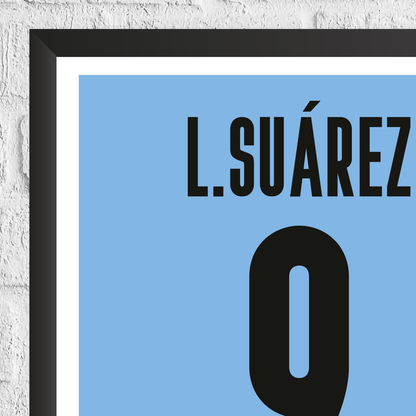 Luis Suarez Uruguay Legend Stats Print