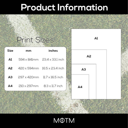 Football Definition Print - Man of The Match Football