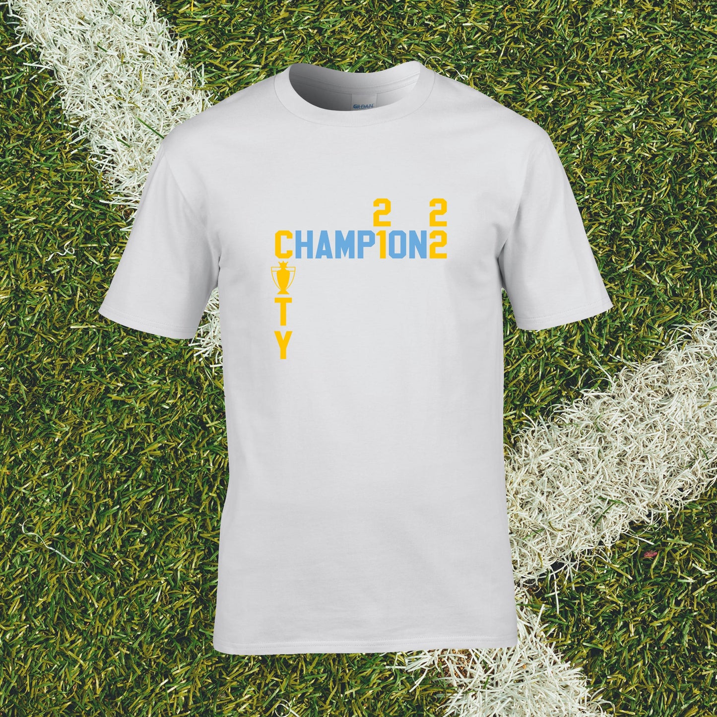 Manchester City Premier League Champions 2021-2022 T-Shirt - Man of The Match Football