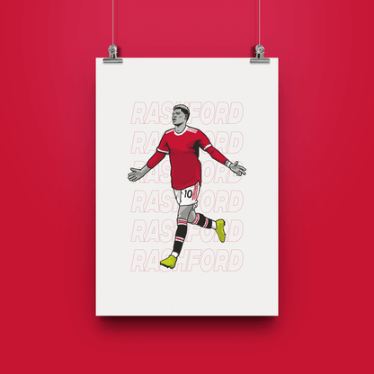 Marcus Rashford Manchester United Print