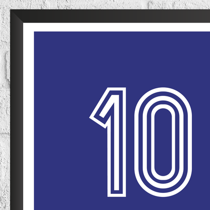 Michel Platini France Legend Stats Print