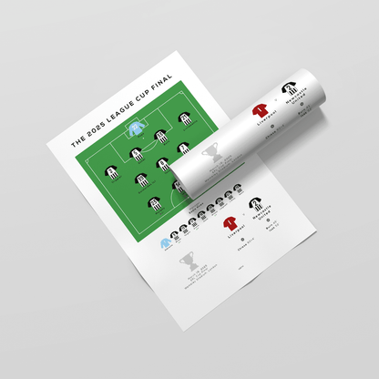 Newcastle vs Liverpool 2025 League Cup Final Match Print