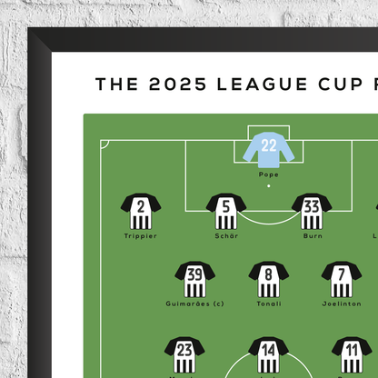 Newcastle vs Liverpool 2025 League Cup Final Match Print