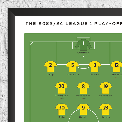 Oxford United vs Bolton Wanderers 2024 EFL League One Play-Off Final Print